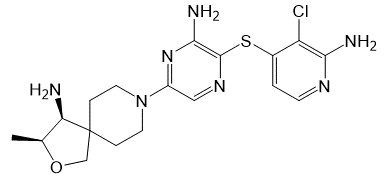 TNO155的化学结构式