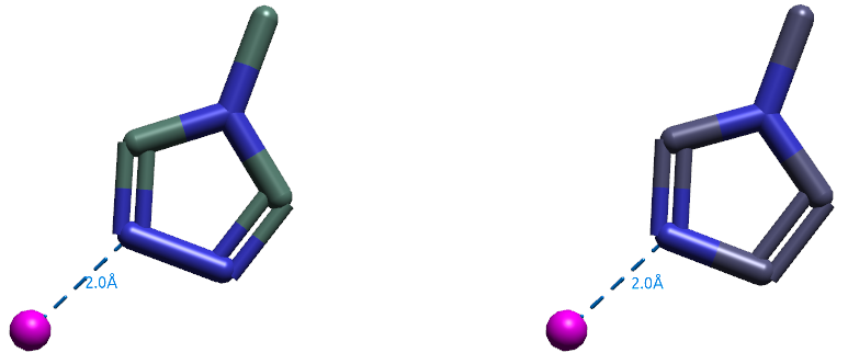N-甲基三氮唑-Zn与N-甲基咪唑-Zn的几何优化