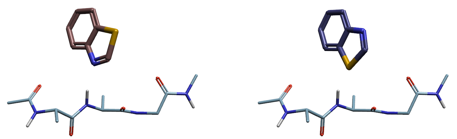 SQM ΔE<sub>inter</sub>计算的模型分子