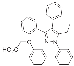 BMS309403的化学结构式