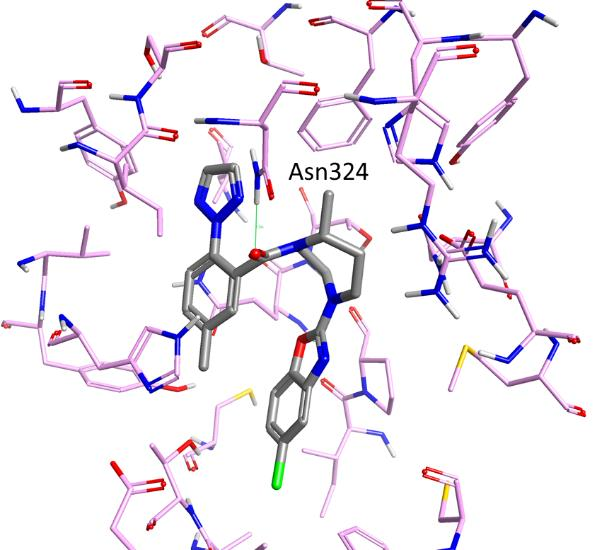 Suvorexant与人类Orexin 2受体的共晶结构