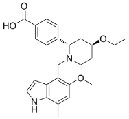 Iptacopan (LNP023)的化学结构式