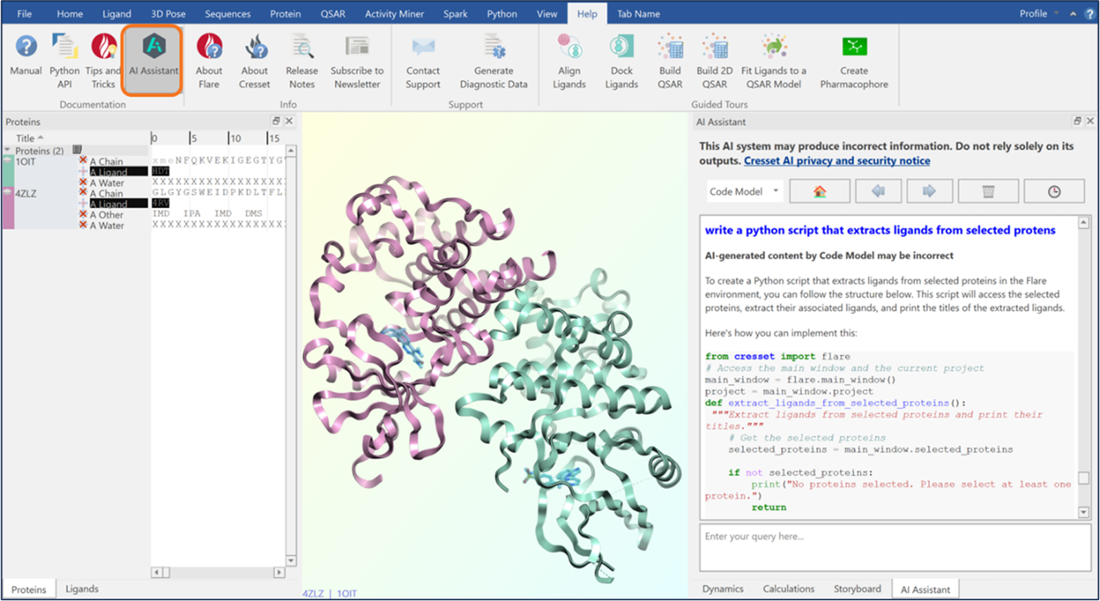 Flare AI 助手的代码模型