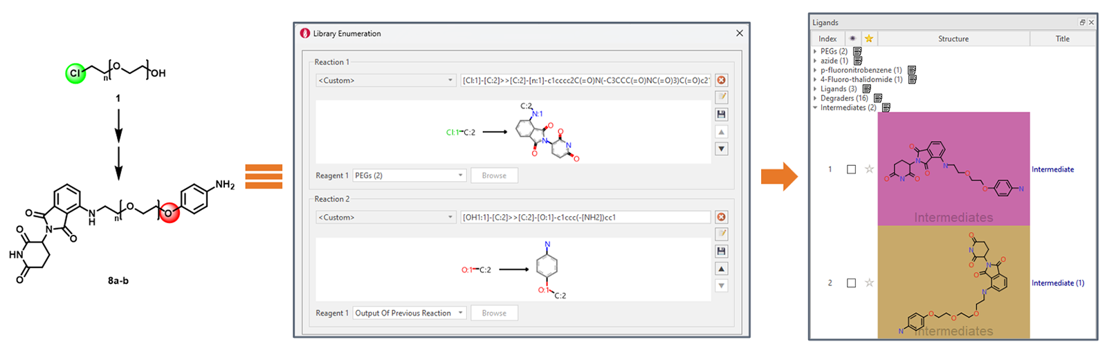 该反应序列中的最后一个自定义反应